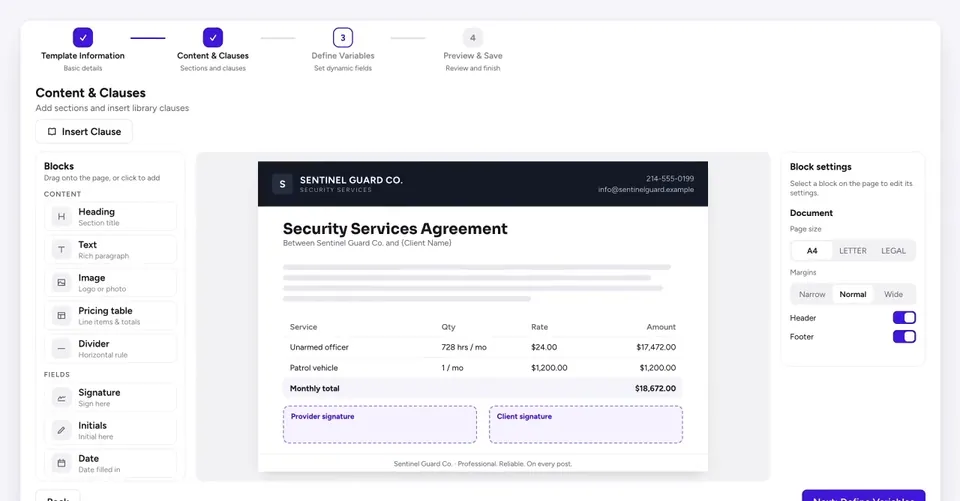 Contracts: Build